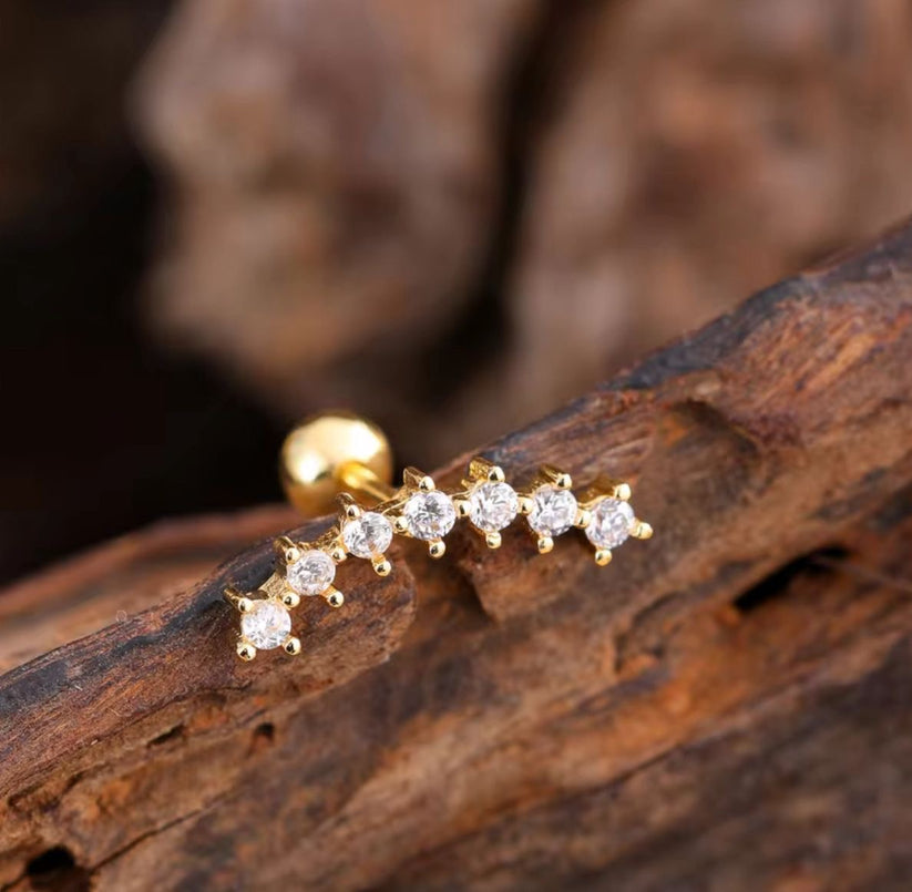 Cartilage stud- 1 piece