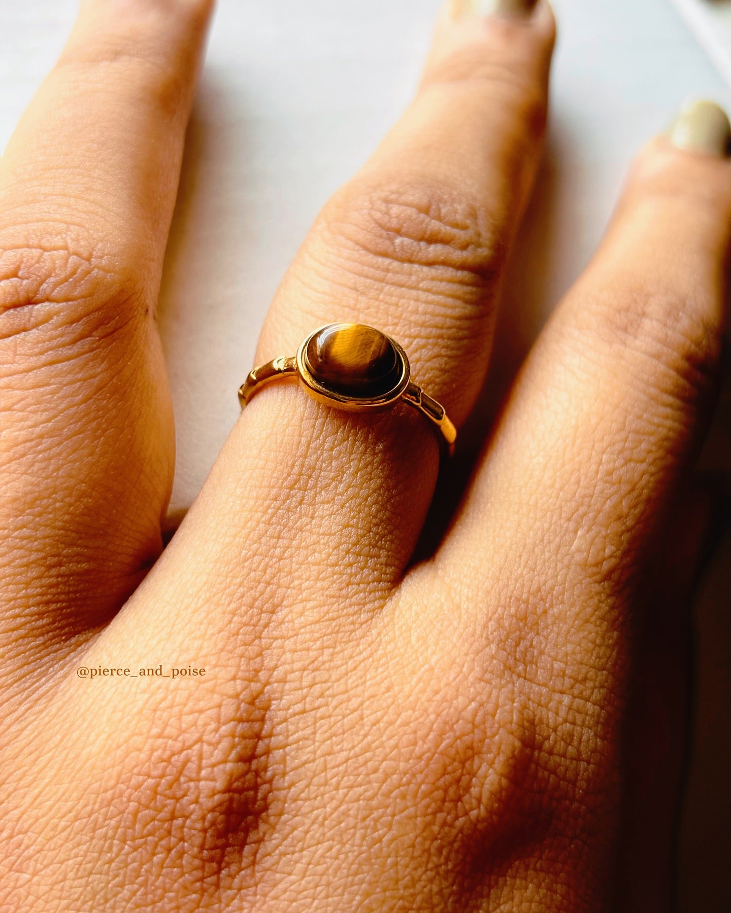 Vintage Celeste Ring(Brown)