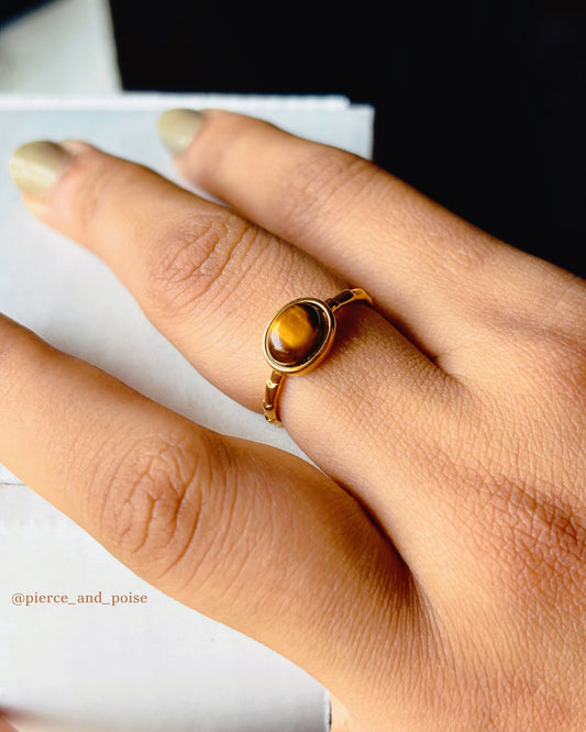 Vintage Celeste Ring(Brown)