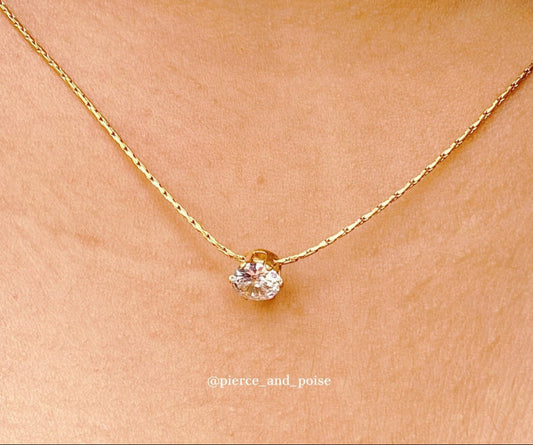Bezelle Mini-Solitaire Necklace