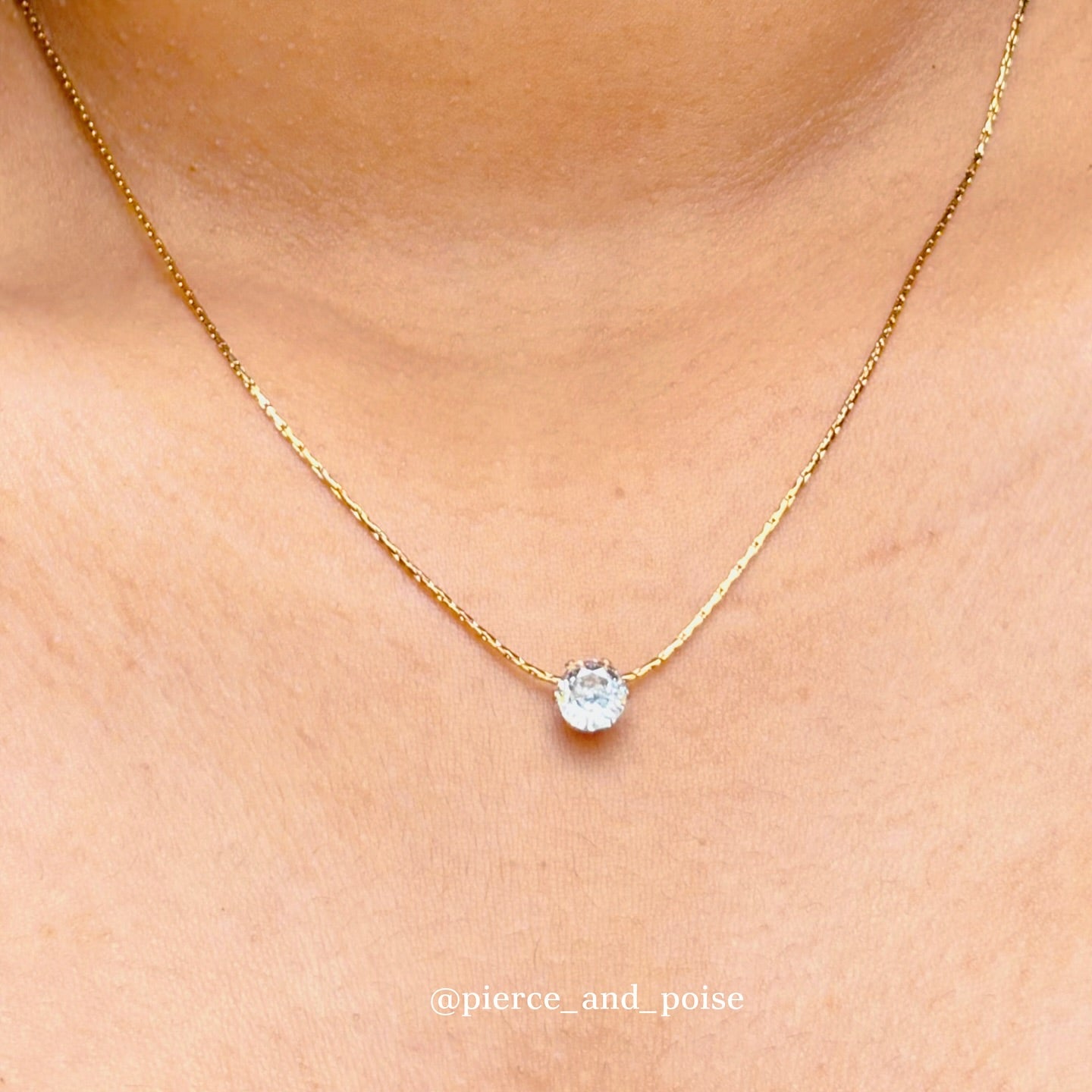 Bezelle Mini-Solitaire Necklace