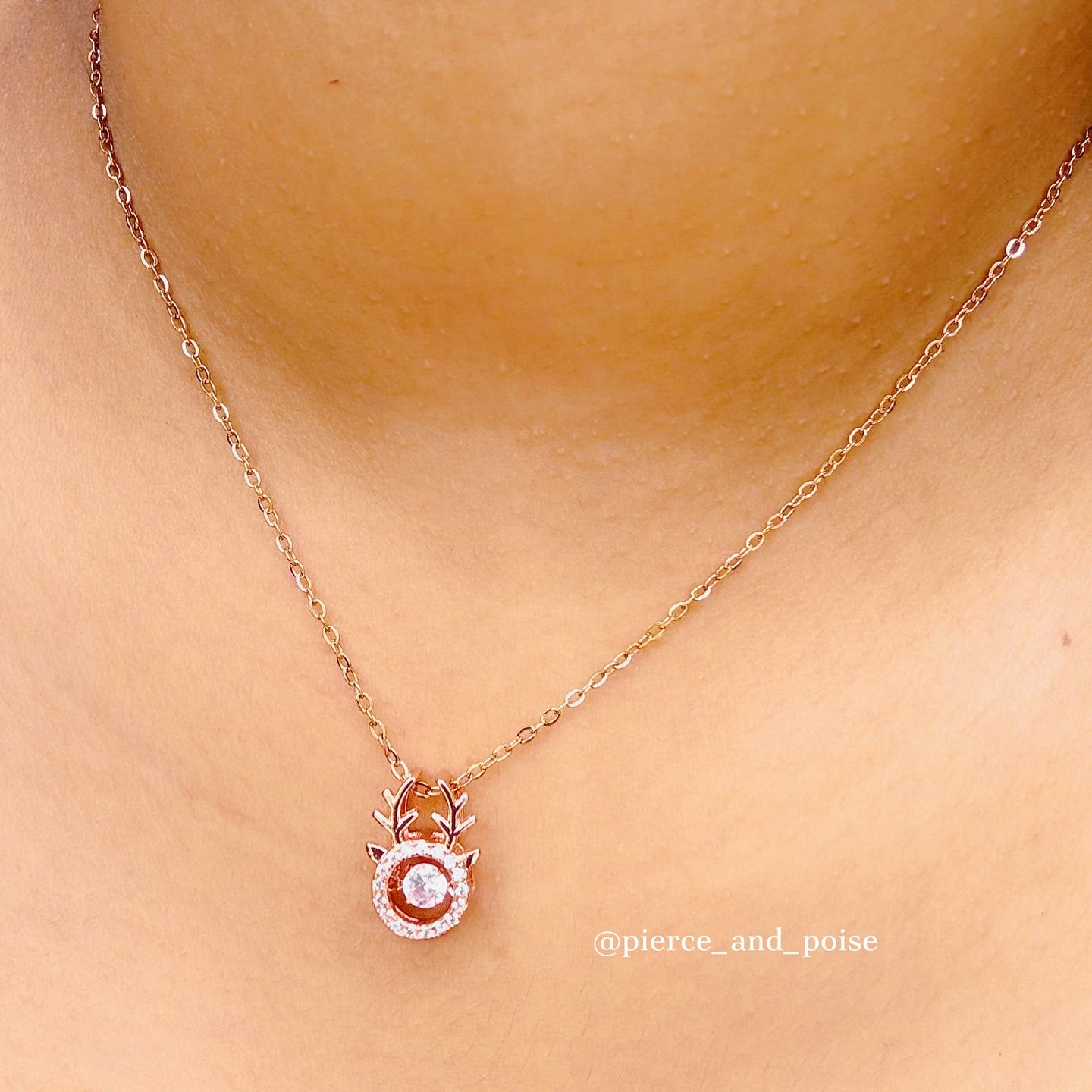 Reindeer pendant necklace