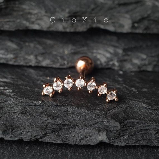Cartilage stud- 1 piece