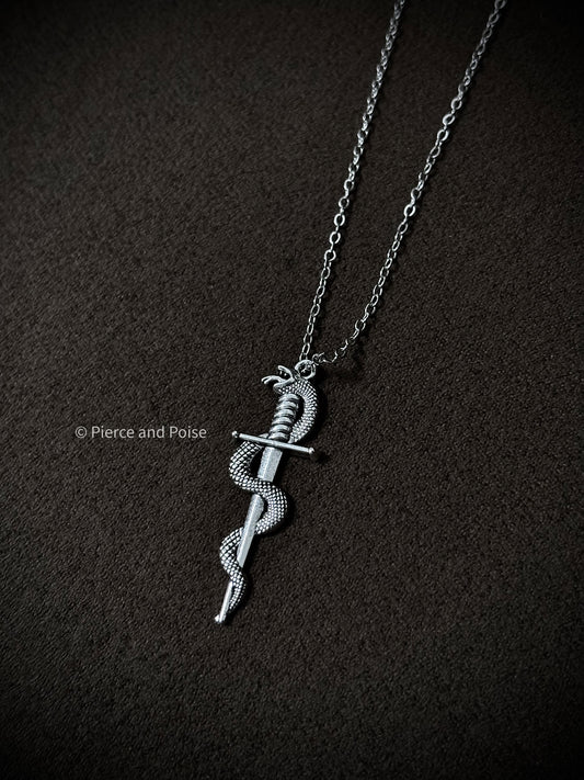 Serpentine Steel necklace